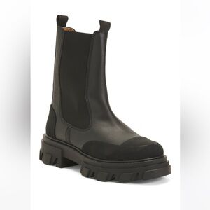 Ganni Chelsea Black Ankle Boots, Brand new